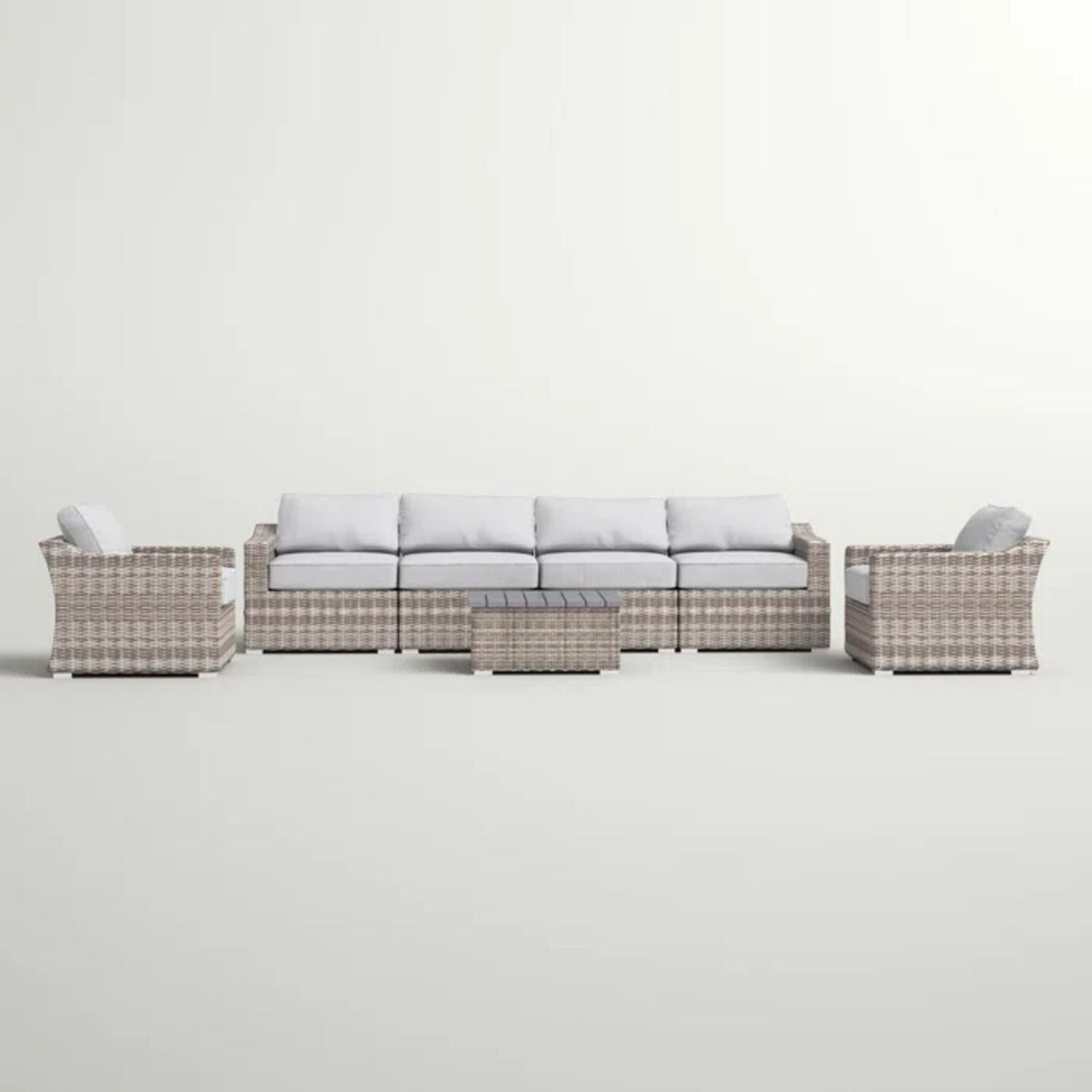 Stylish Sofa Seating Group With Cushions - Multiple Set Options, Dark Gray, Gray, or Dark Brown