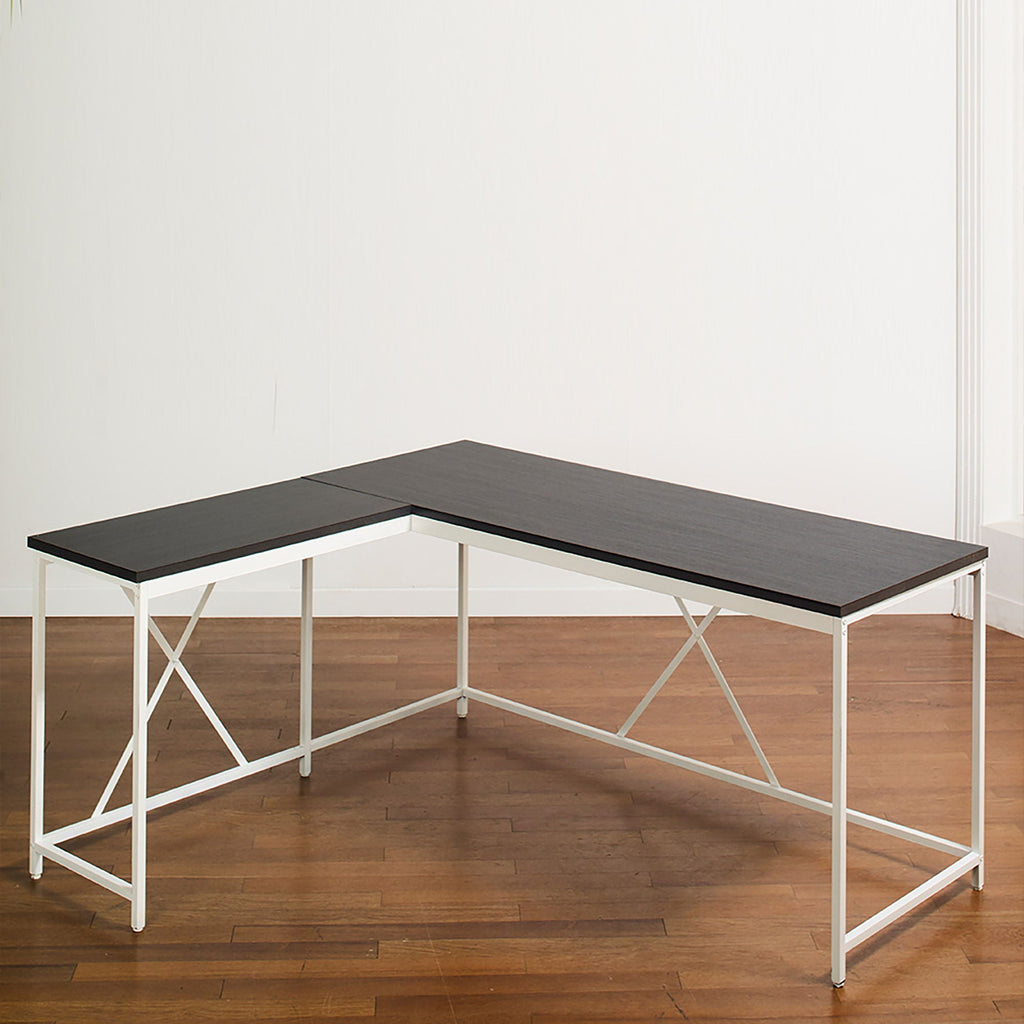 Olympus Corner Desk with Eco-Friendly Board - Dark Gray or Light Brown