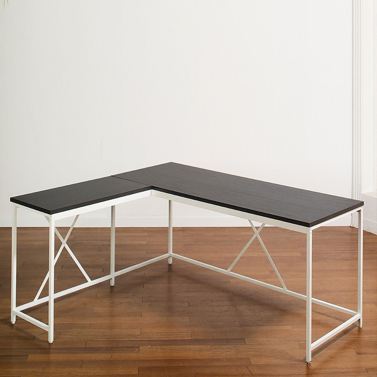 Olympus Corner Desk with Eco-Friendly Board - Dark Gray or Light Brown