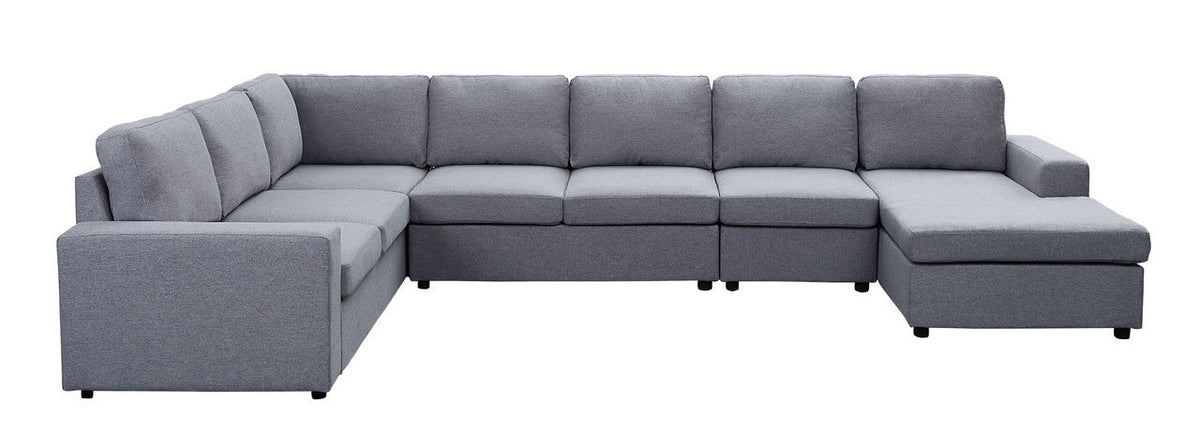 Tifton 7 Seat Reversible Modular Sectional Sofa Chaise