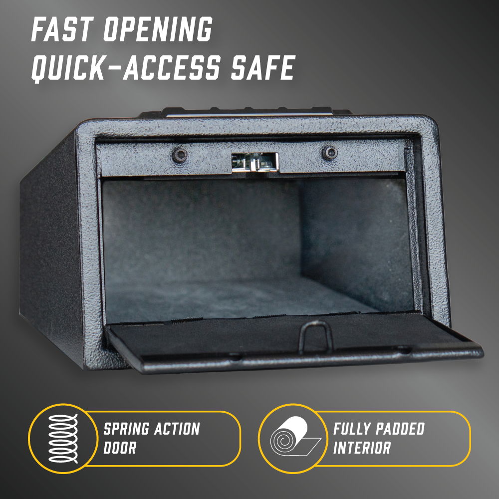 Compact Quick Access Vault with Durable Steel Construction - Black