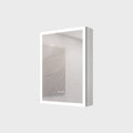 LED Medicine Cabinet With Defogger and Digital Display - Pearl Silver