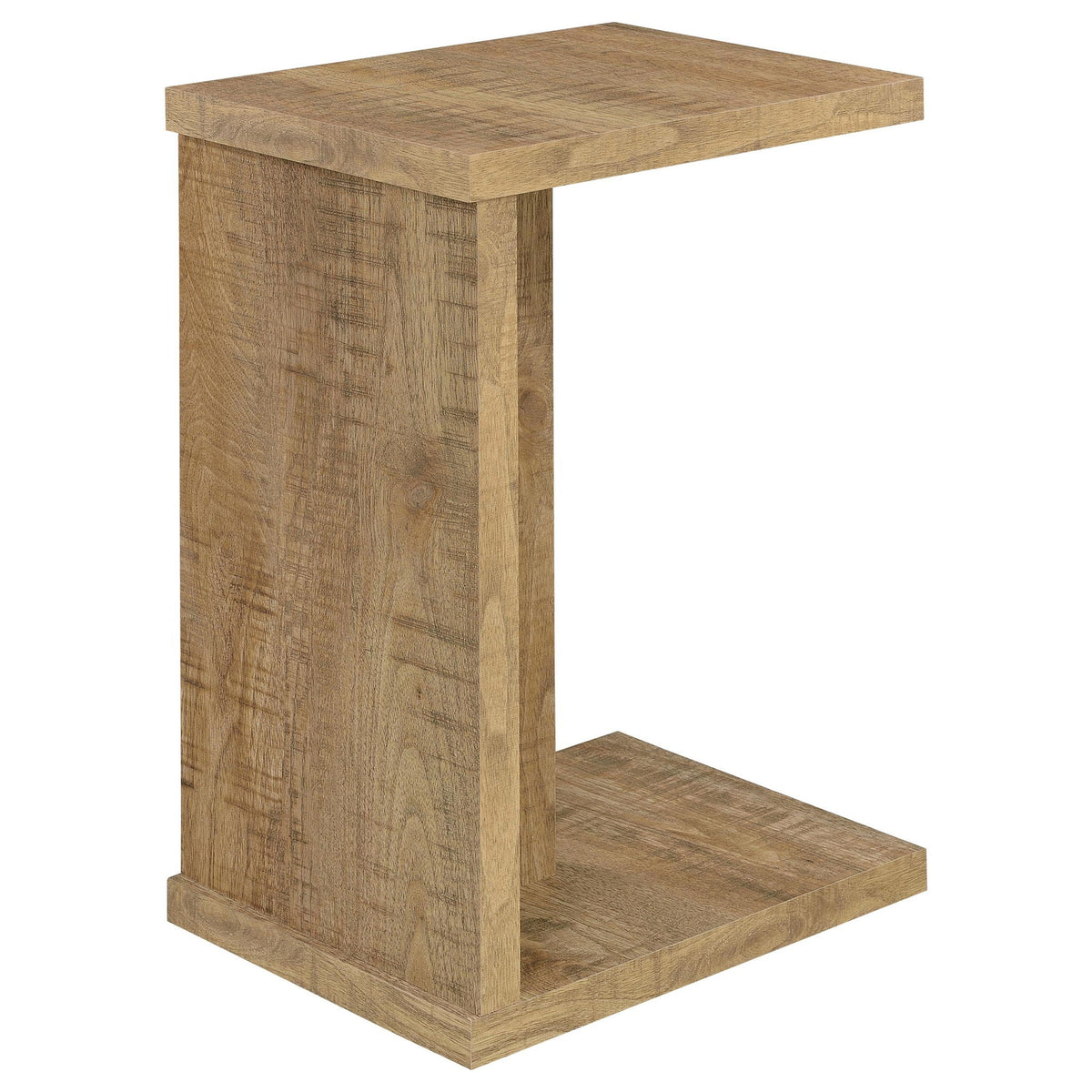 Clower Engineered Wood C-Shaped Sofa Side Table Mango