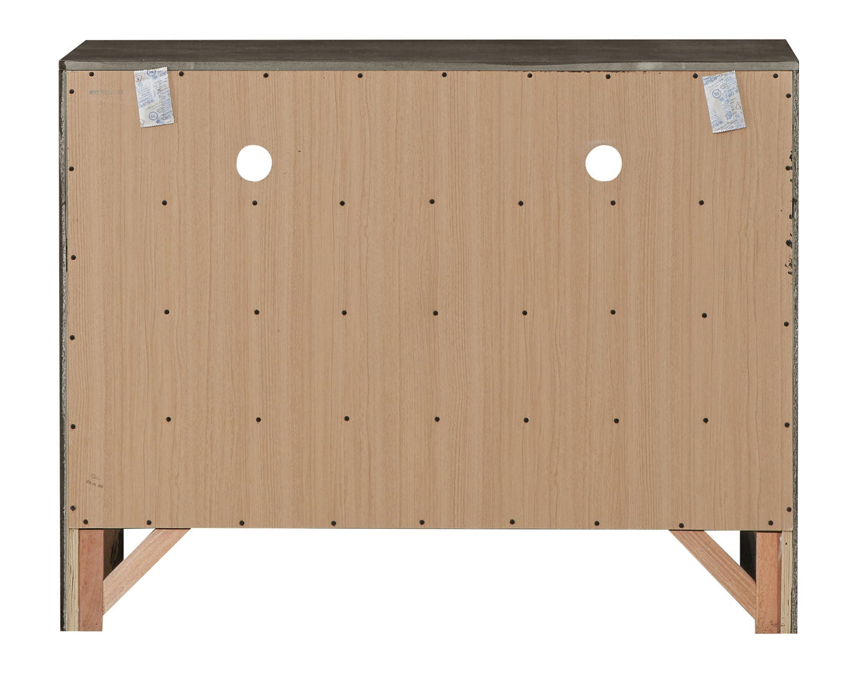Media Chest with Modern Beveled Drawer Fronts - Multiple Colors