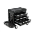 3-Drawer Tool Chest Rolling Mechanic Seat with Tool Trays - Steel