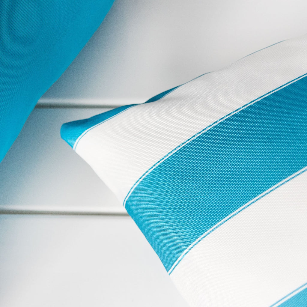 Horizon Stripe Pillow Set of 2 with Weather Resistant Polyester - Multi-Stripe