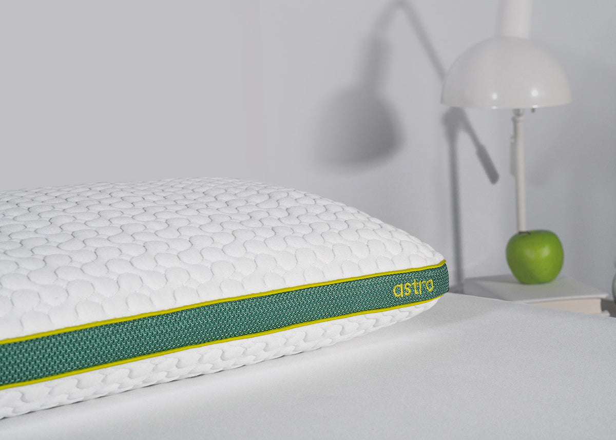 Astro Youth Rectangle Pillow with Moisture-Wicking Fabric and Pillowcase - White