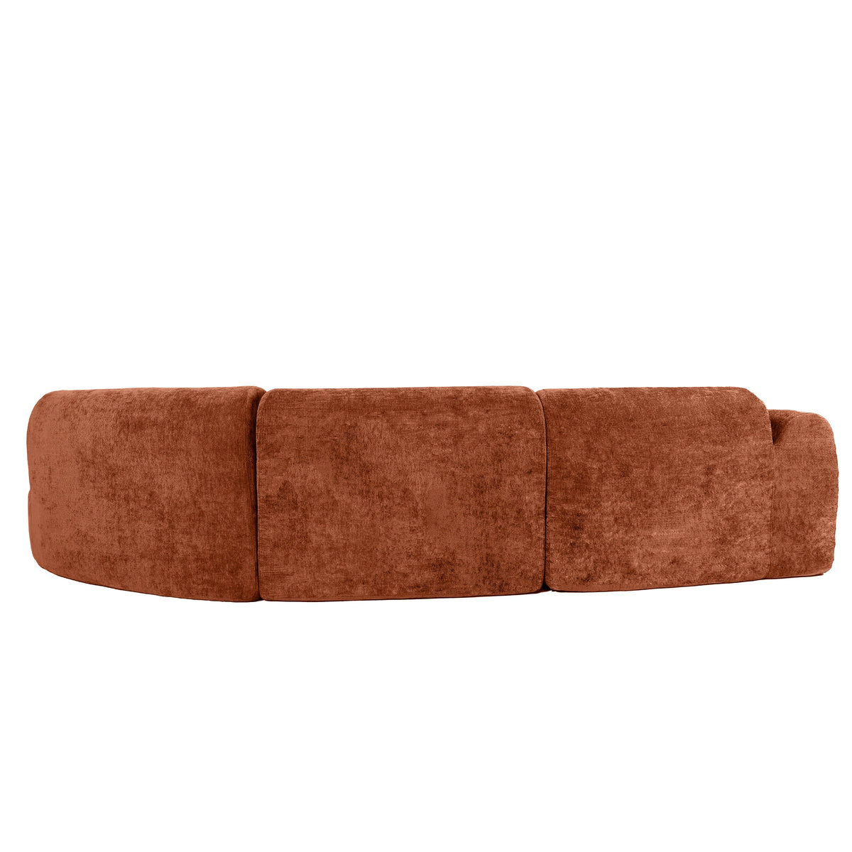 Modern Curved Sectional Sofa with Chaise Lounge - Orange or Beige