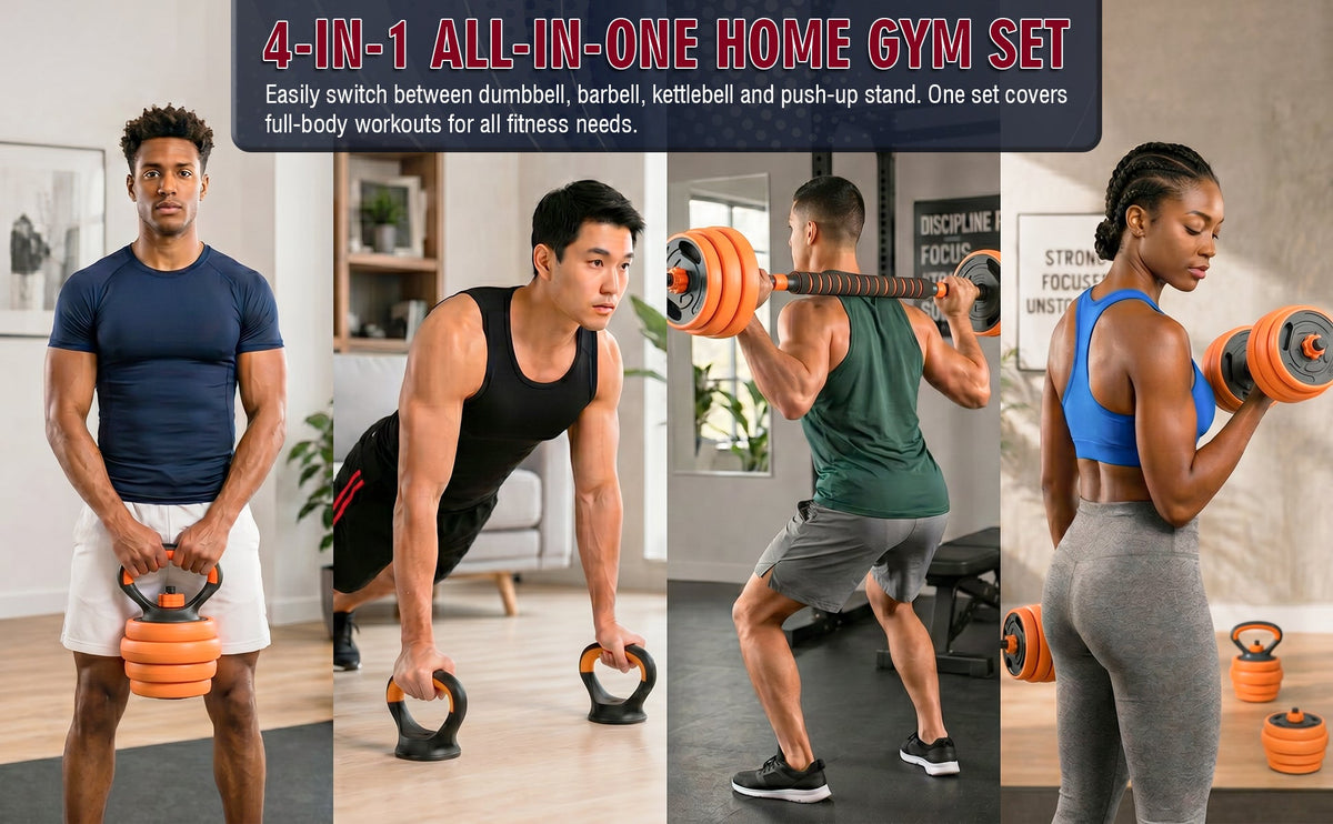 66LB Adjustable Dumbbell Set with Multi-Function Design