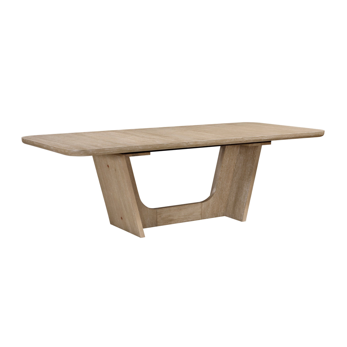 Natural Wood Dining and Kitchen Set with Extendable Table - 7 Piece