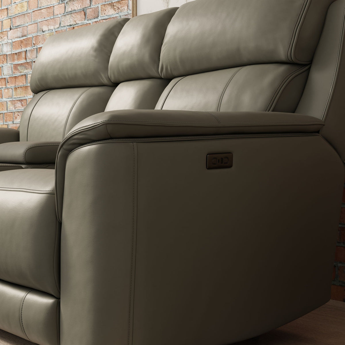 Dual Power Reclining Loveseat with Center Console - Multiple Colors