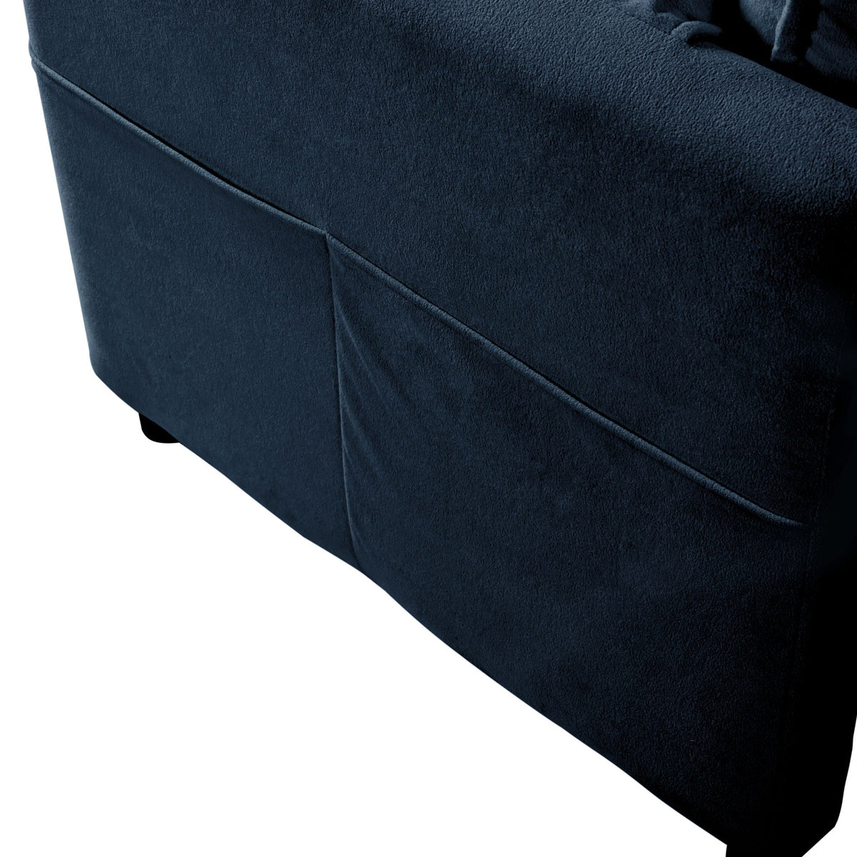 Oversized Chair & Ottoman with Soft Upholstery - Blue or Black