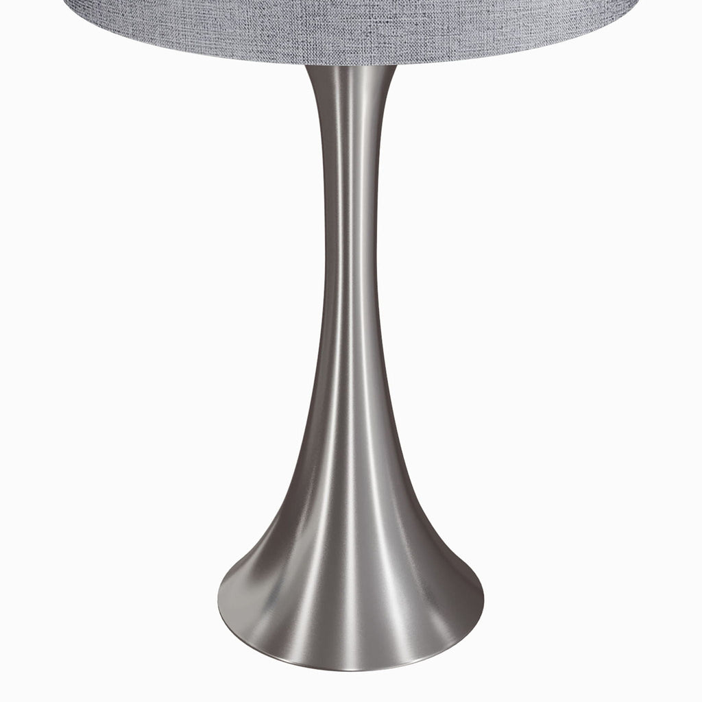 Contemporary Semi Gloss Table Lamp Set of 2 with Hourglass Design - Multiple Colors