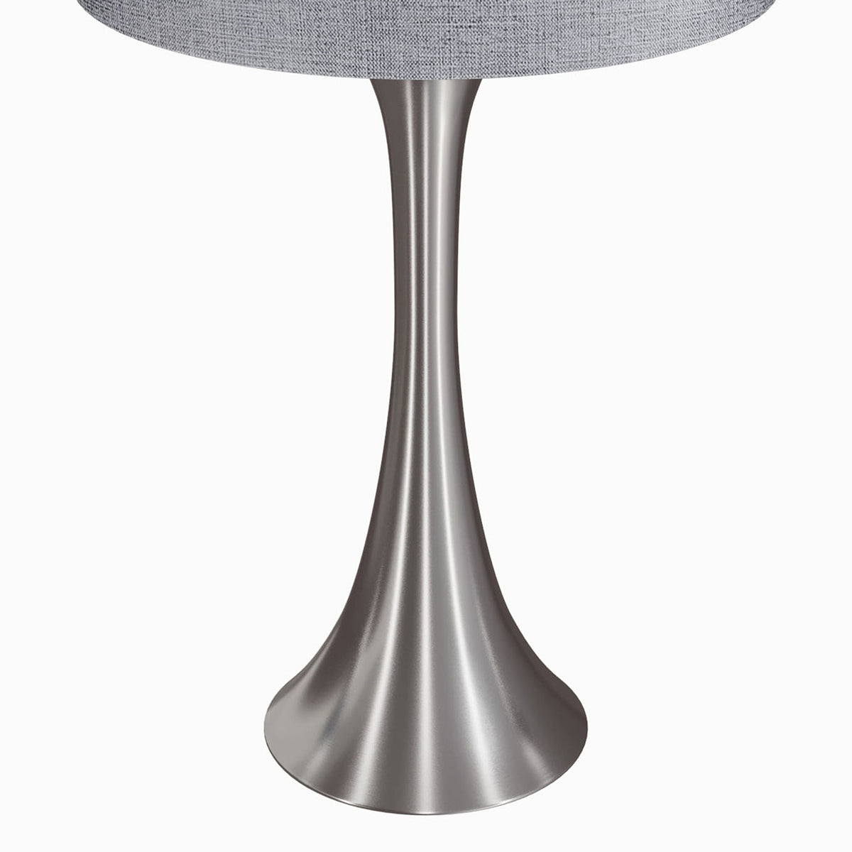 Contemporary Semi Gloss Table Lamp Set of 2 with Hourglass Design - Multiple Colors