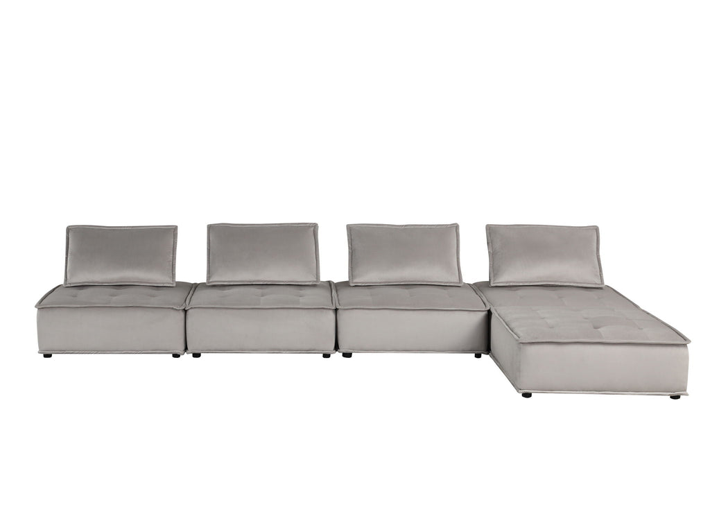 Anna Soft Modular Sectional Sofa with Modern Comfort - Black or Gray