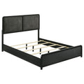 Cavelle 51-inch Upholstered Eastern King Panel Bed Black