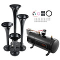 Train Horns Kit, 4 Trumpet Air Horn Kit, 150dB