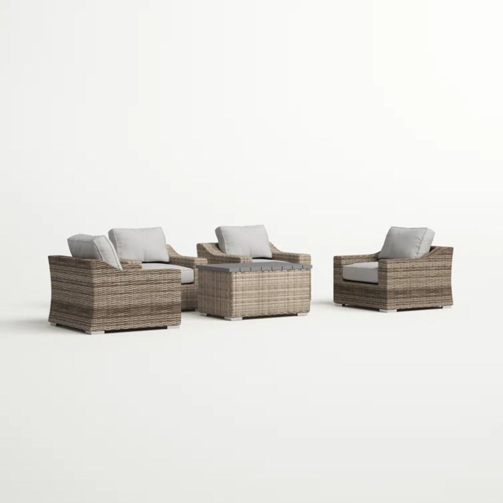 Stylish Sofa Seating Group With Cushions - Multiple Set Options, Dark Gray, Gray, or Dark Brown