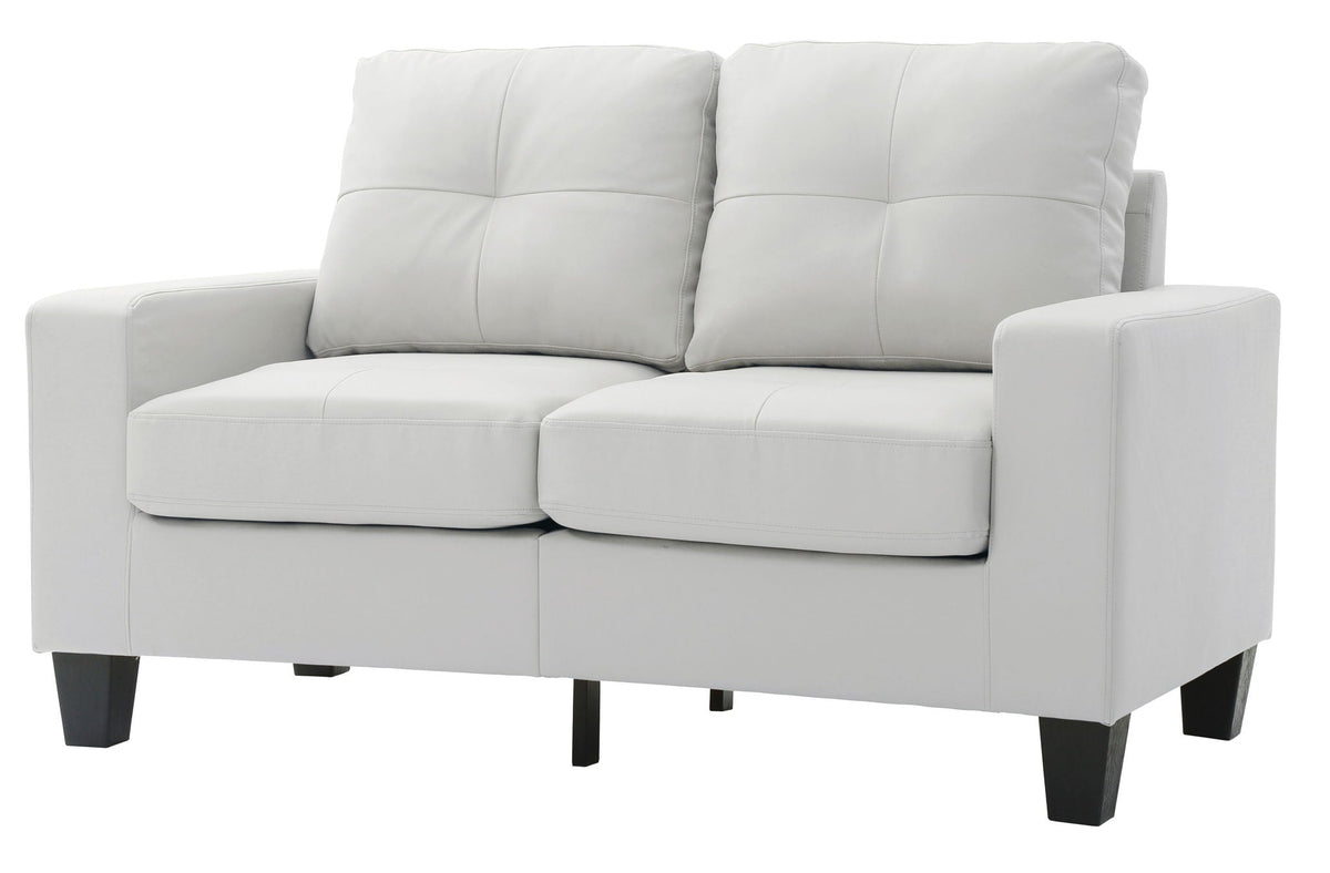 Track Arm Loveseat with Pocket Coil Comfort - Multiple Colors