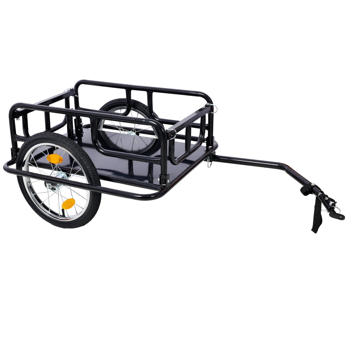 Foldable Bike Cargo Trailer with Universal Hitch - Steel