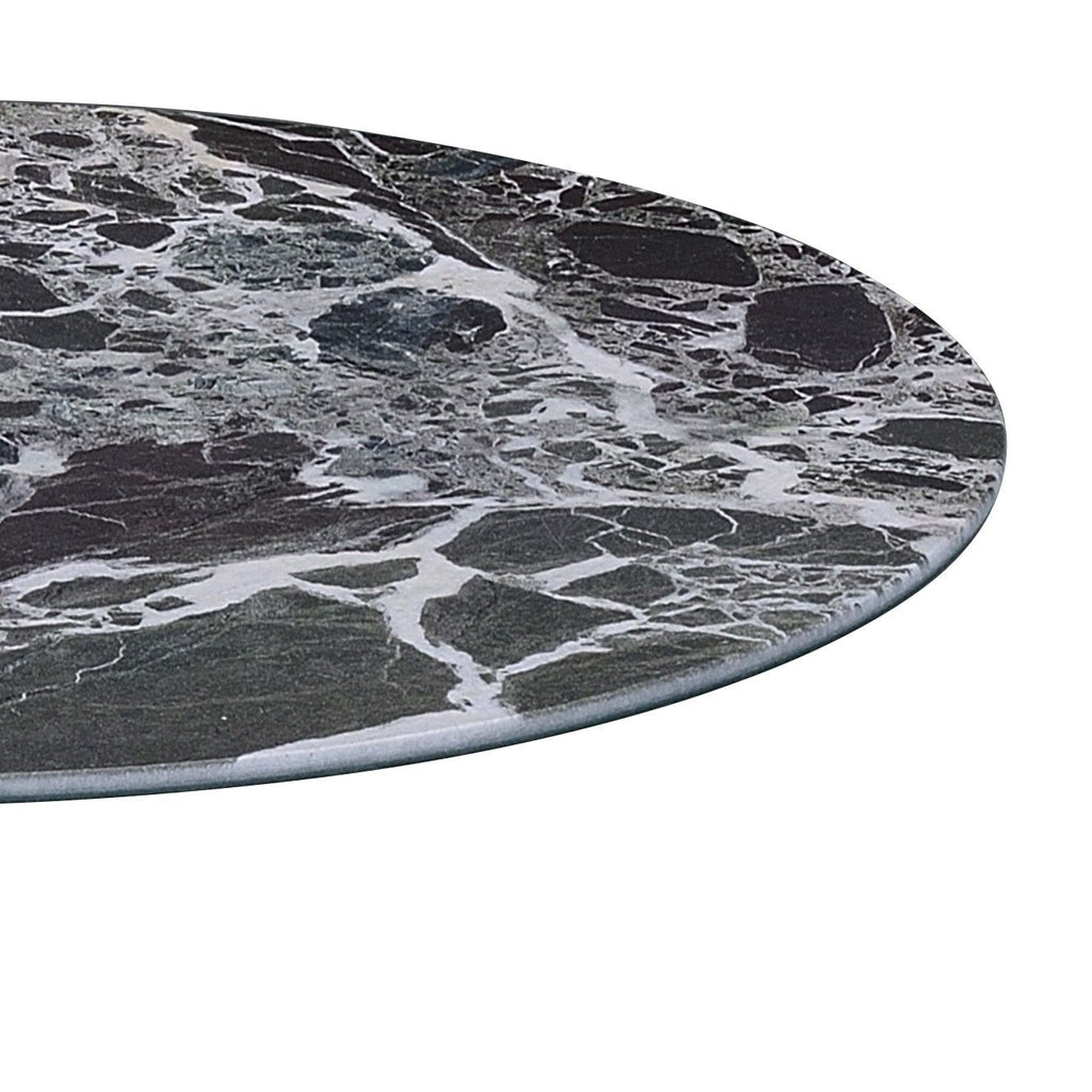 Marble Textured Top End Table - Circa Collection - White, Black, Gray