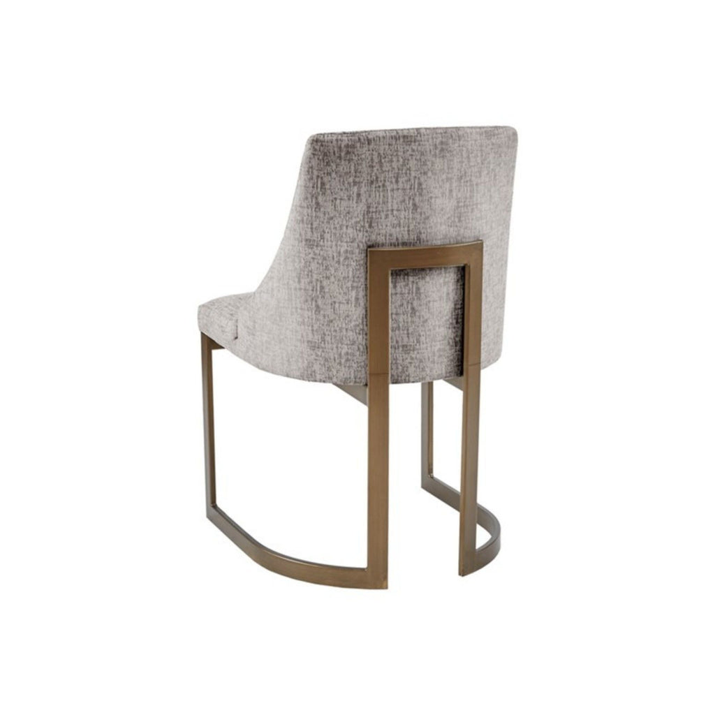 Modern Accent Dining Chairs with Upholstered Cushions – Beige or Gray