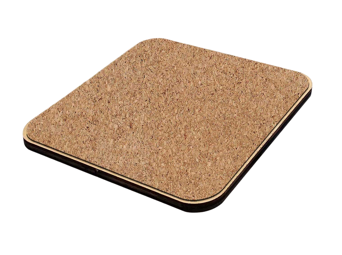 American Star Wooden Cork Coasters Gift Set of 4 by Nature Wonders - 898917C-S4