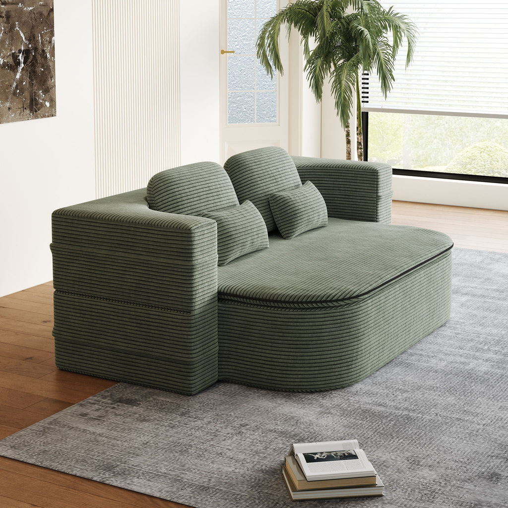 2 In 1 Foldable Sofa Bed with Multi Functional Blanket - Futon Sofa