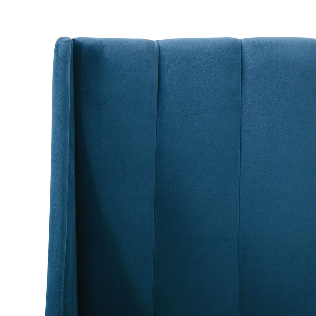 Vertical Tufted Modern Headboard Platform Bed Set with Upholstered Finish - Multiple Colors