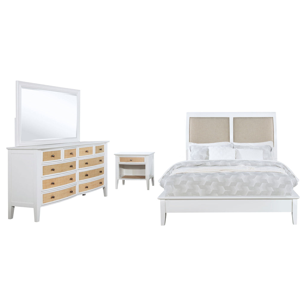 Bexhill 4-piece Eastern King Bedroom Set White