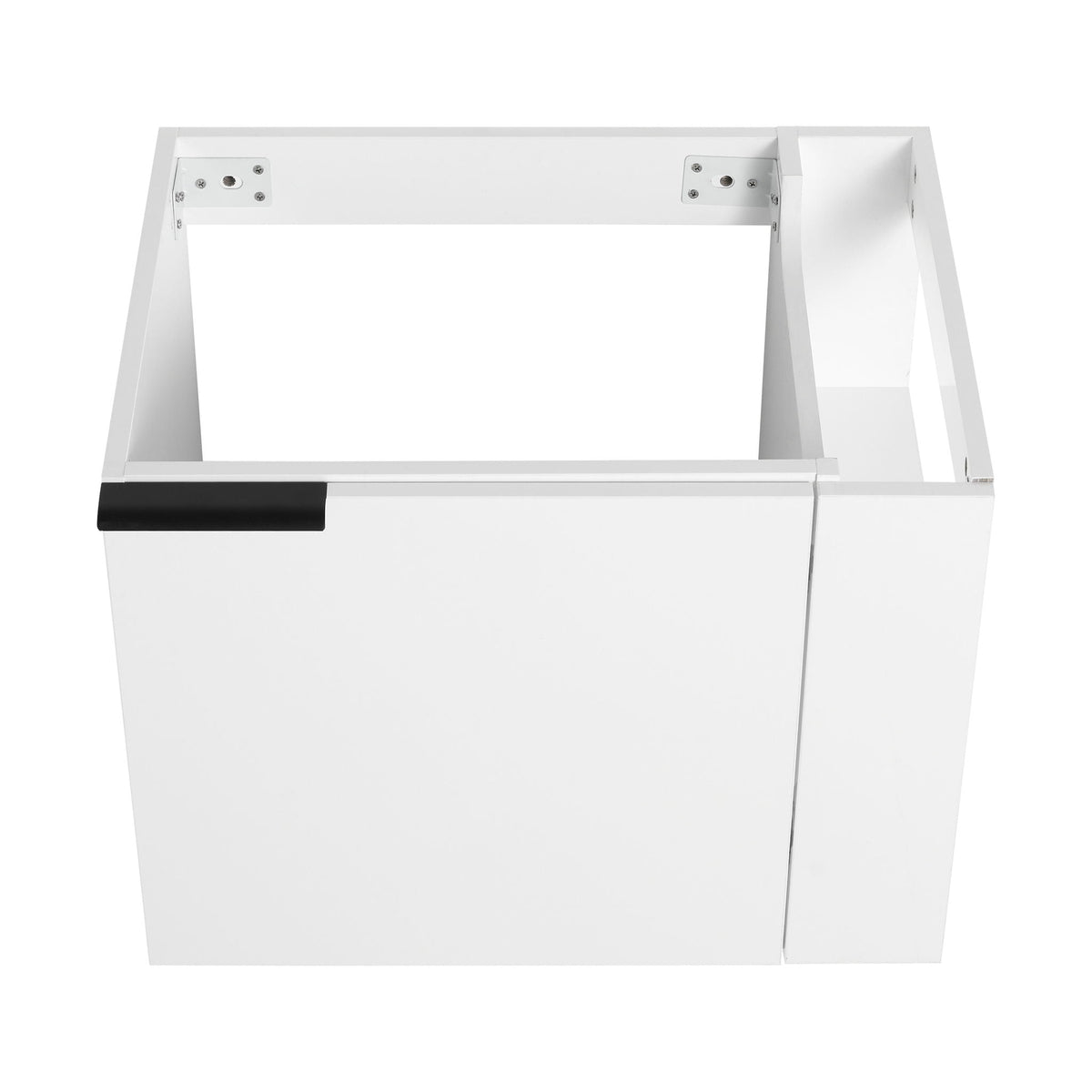 Modern Bathroom Vanity with Side Storage - Light Brown or White