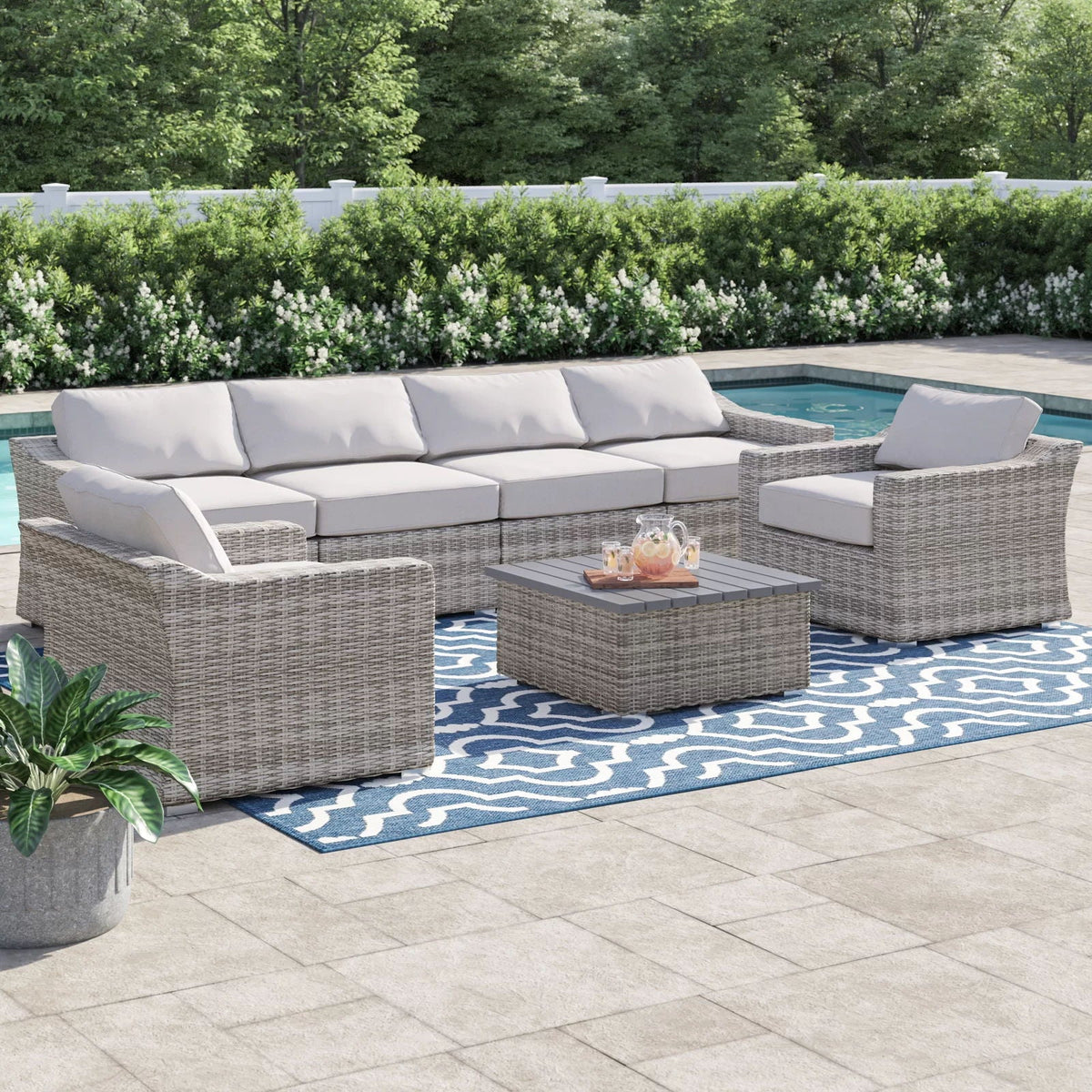 Stylish Sofa Seating Group With Cushions - Multiple Set Options, Dark Gray, Gray, or Dark Brown