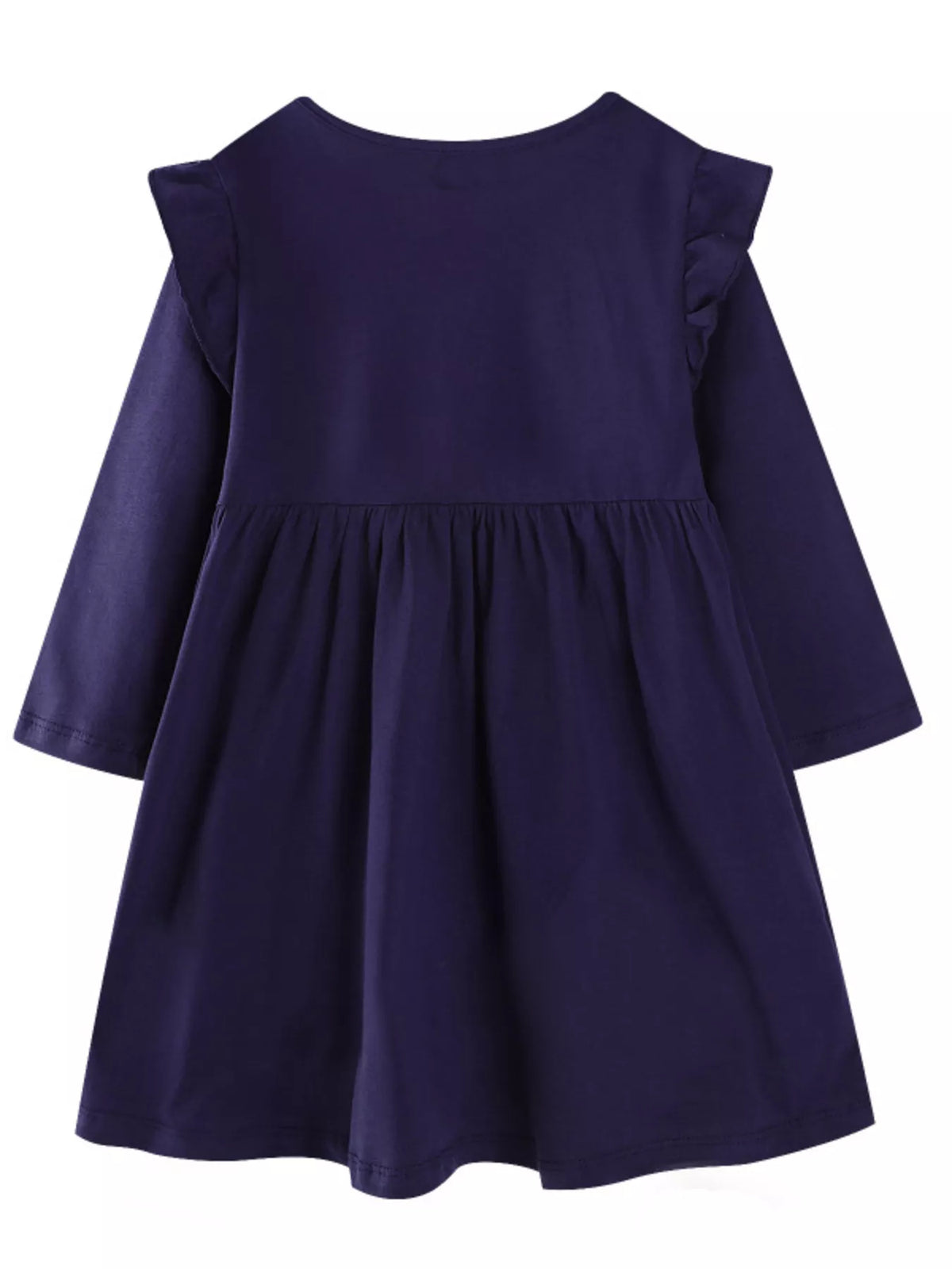 Children's Embroidered Long Sleeve Casual Dress