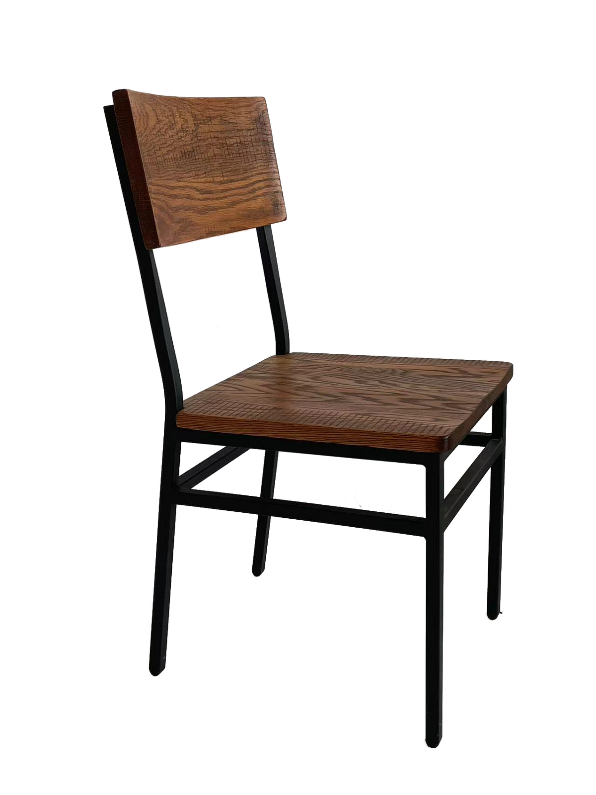Commercial-Grade Farmhouse Style Dining Chairs with Assembled Construction - Set of 2