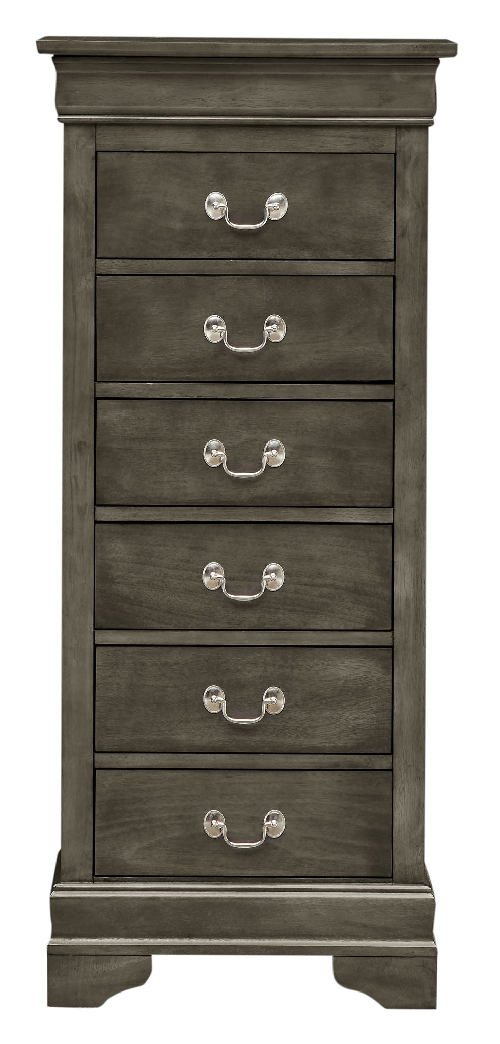 Traditional Style Lingerie Chest with Carved Base - Multiple Colors