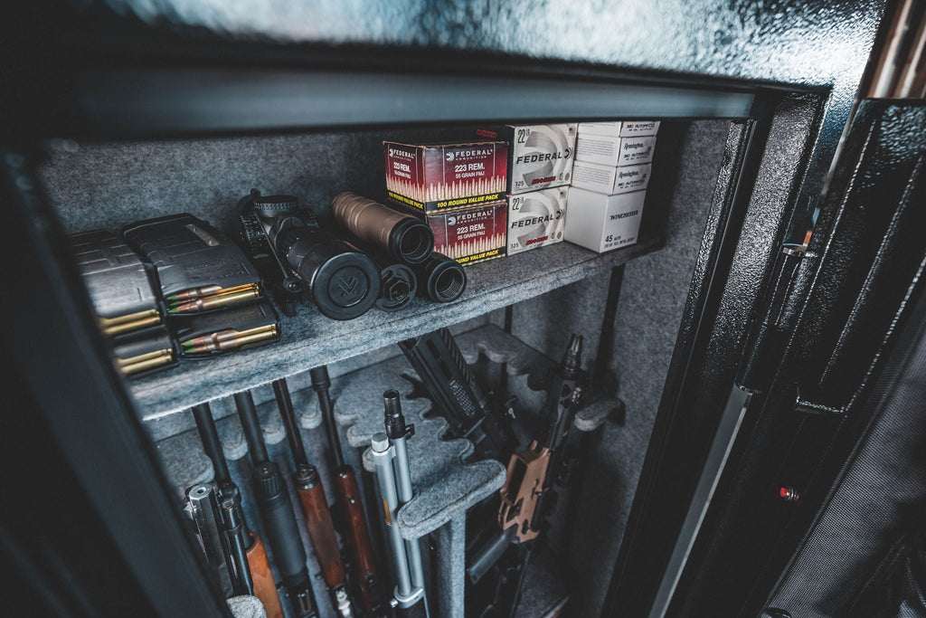 Black Gun Safe with Digital Keypad and Adjustable Shelving