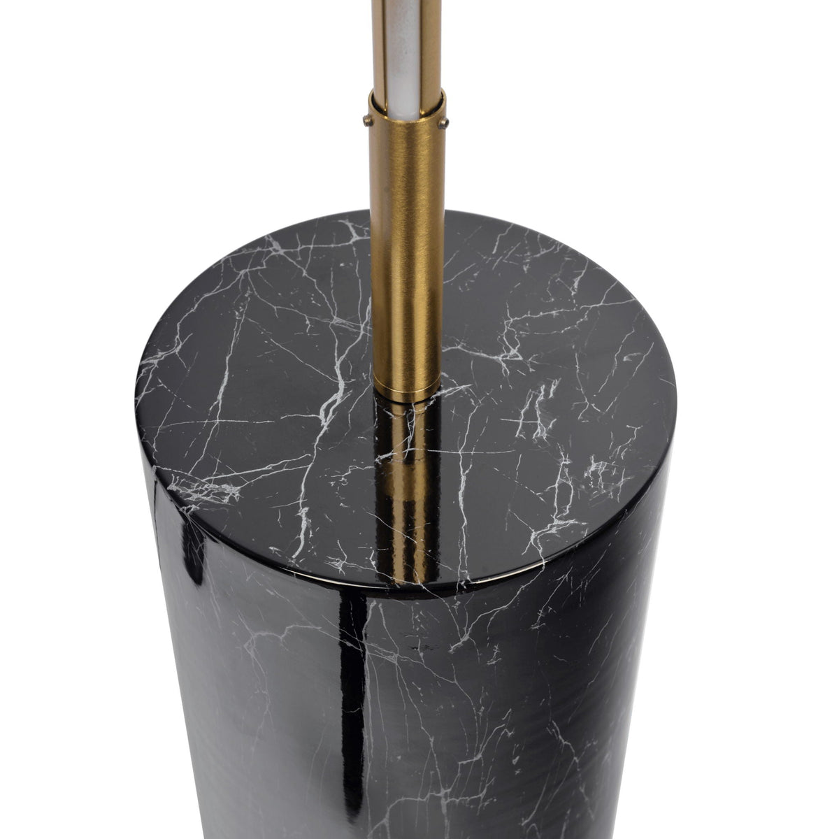 Prism - LED Floor Lamp with On/Off Switch Base - Gold/Marble
