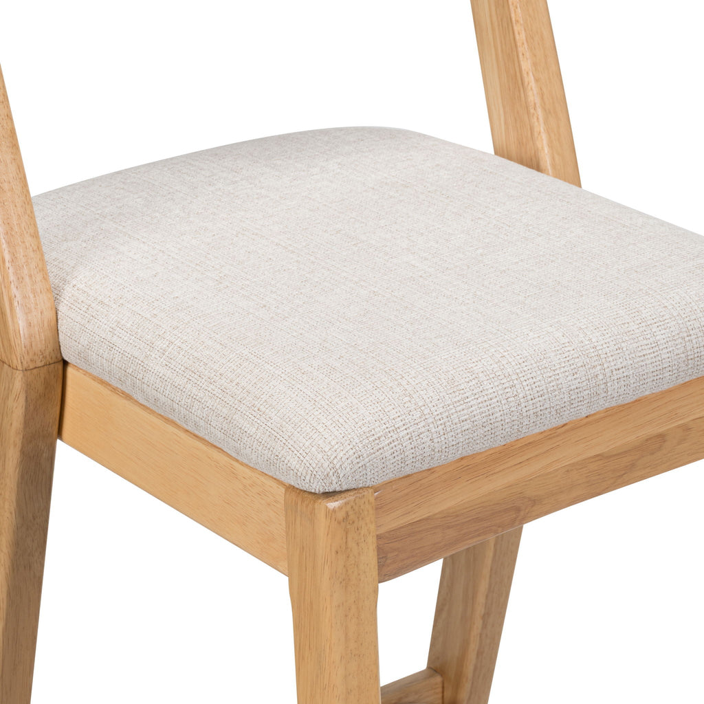 Jasper Indoor Barstool Set of 2 with Durable Rubberwood Seating - Dark Brown or Light Brown