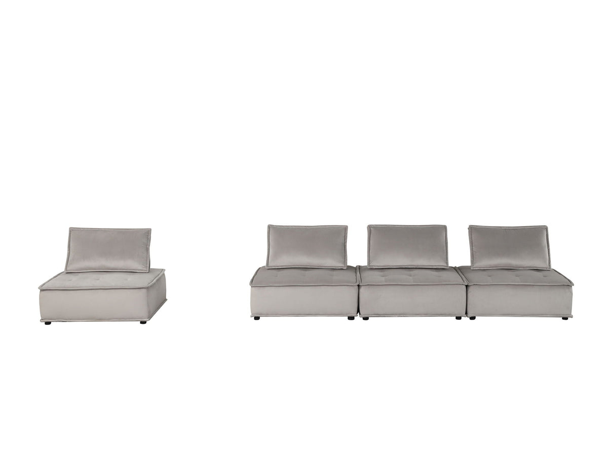 Anna Soft Modular Sectional Sofa with Modern Comfort - Black or Gray