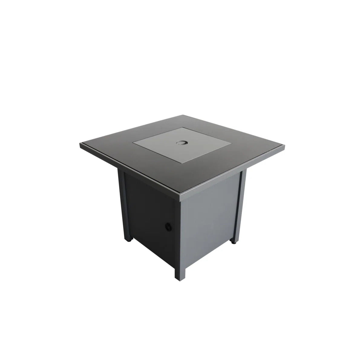 Gray Outdoor Fire Pit Table with Lid - High-Quality Materials