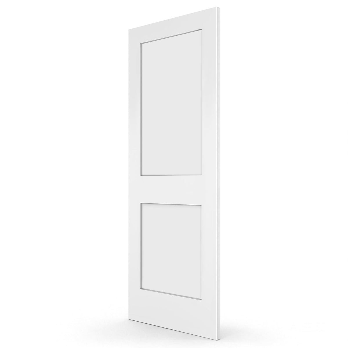 30 In. x 80 In. Shaker Door with Primed Finish - White