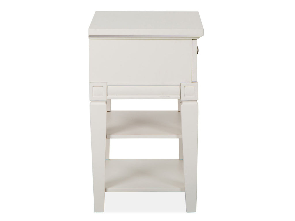 Willowbrook - Open Nightstand - Egg Shell White With Slight Rub Through