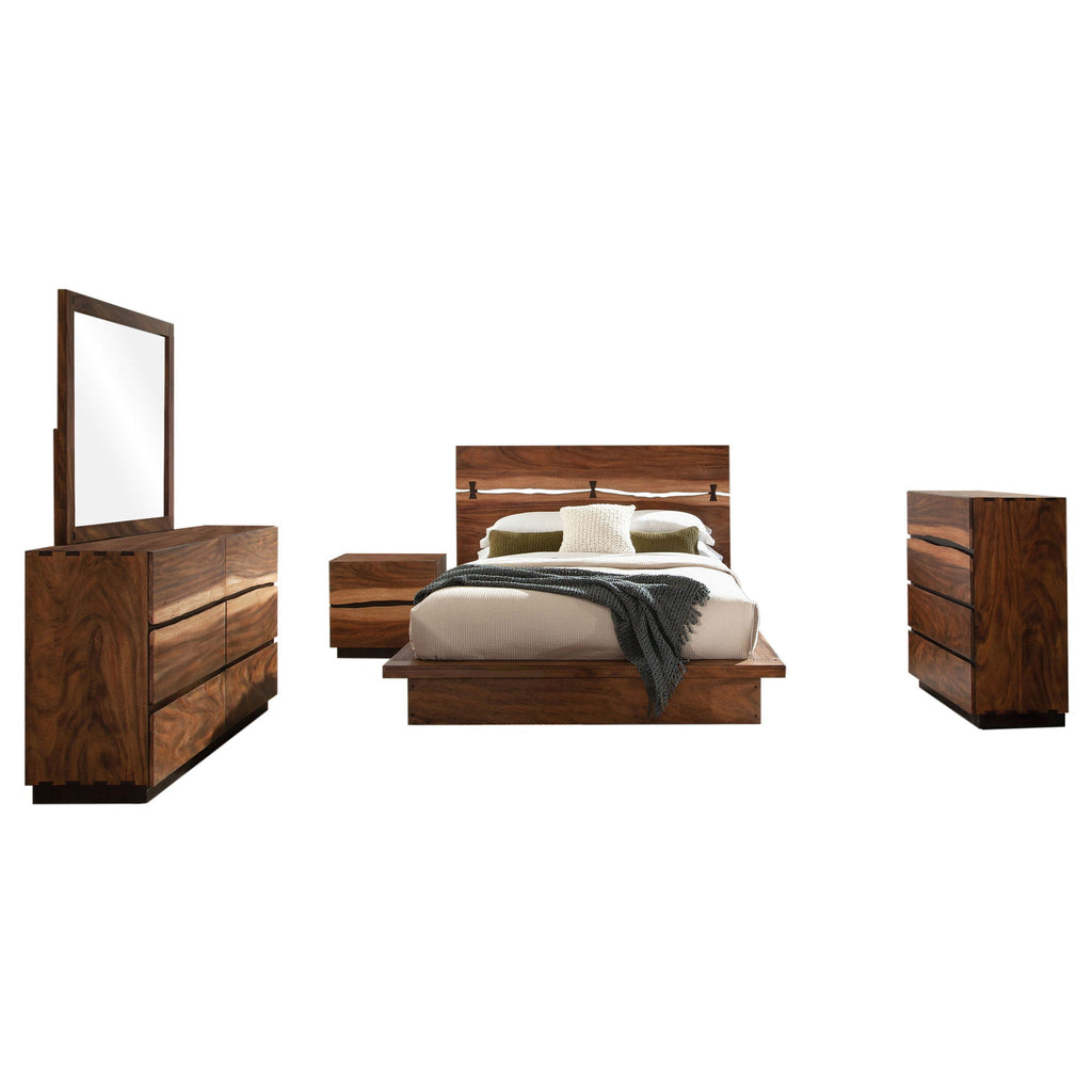 Winslow 5-piece Eastern King Bedroom Set Smokey Walnut