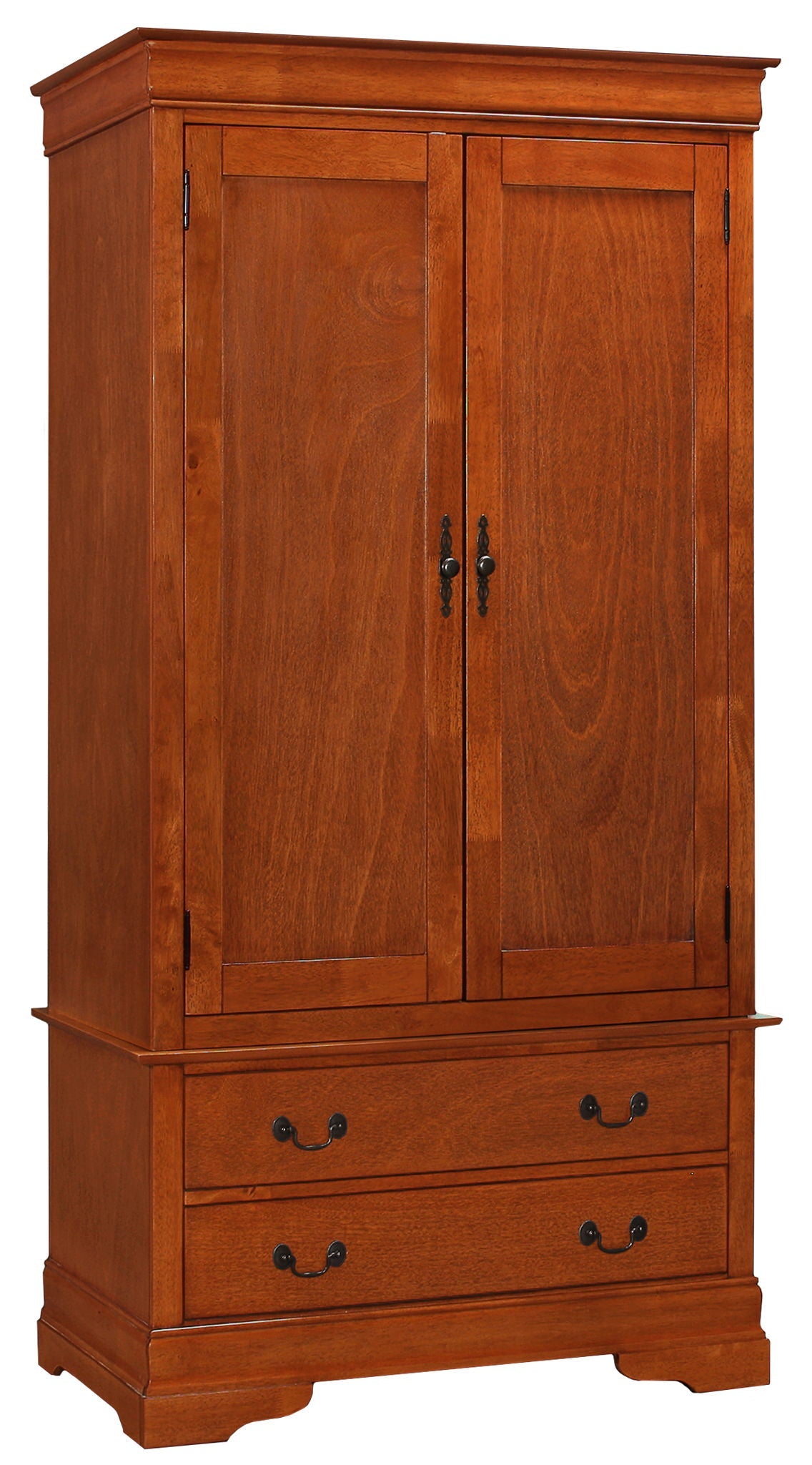 Traditional Armoire with Hanging Bar - Multiple Colors