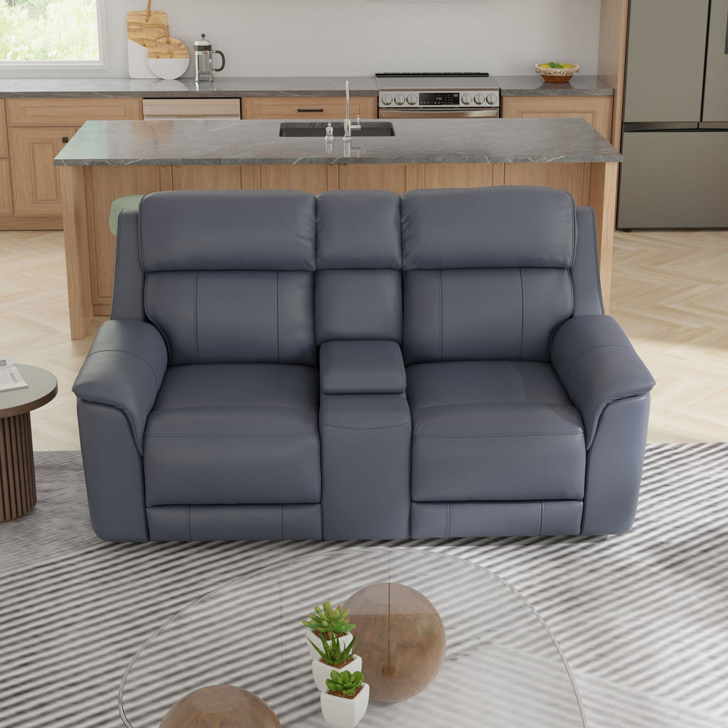 Dual Power Reclining Loveseat with Center Console - Multiple Colors