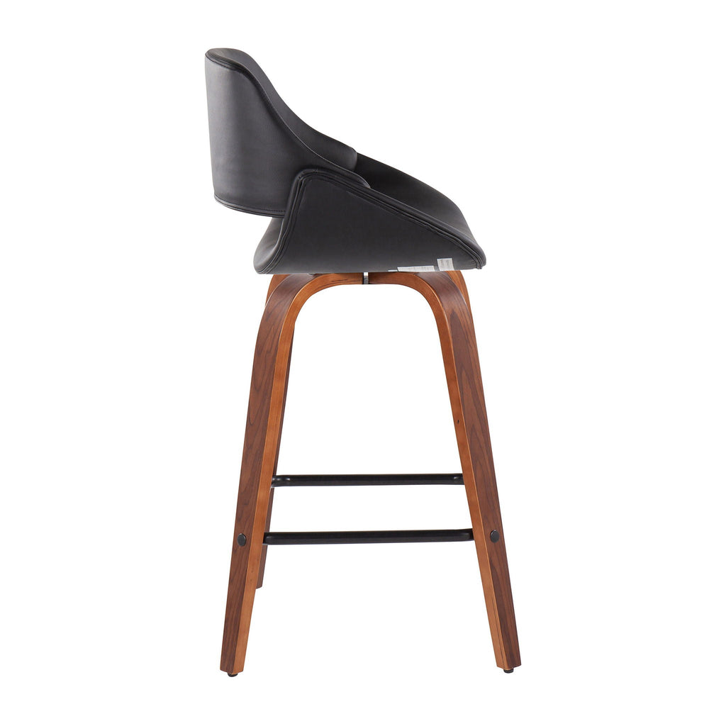 Fabrico - Mid-Century Modern Counter Stool (Set of 2)