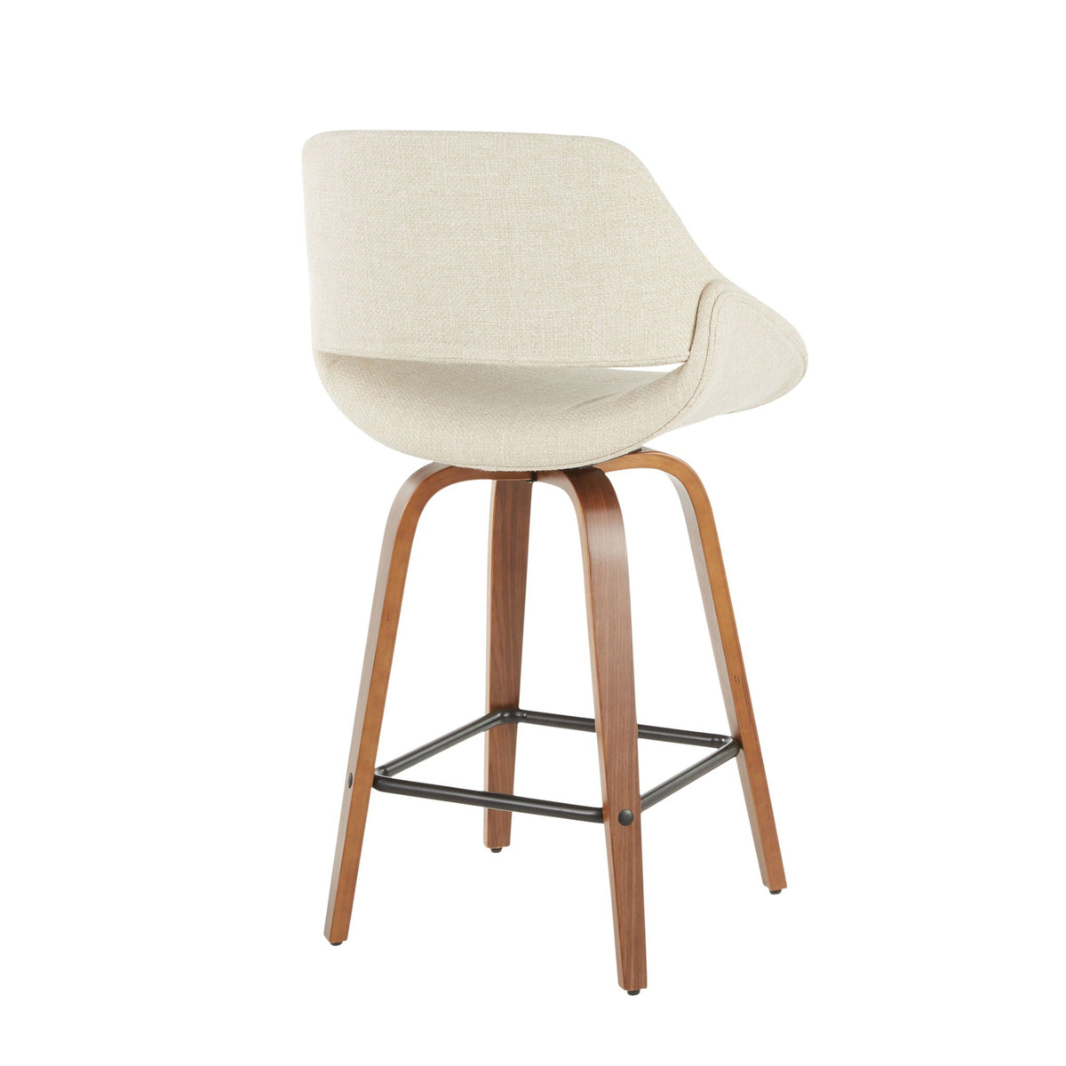 Fabrico - Mid-Century Modern Counter Stool (Set of 2)