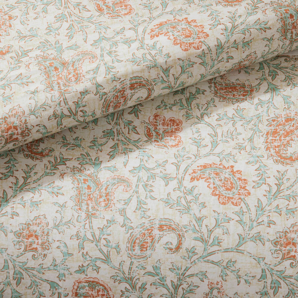 Cotton Percale Comforter Set with Decorative Pillows - Coral