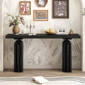 Chic Acacia Veneer Console Table with Elegant Design – Black or Beige