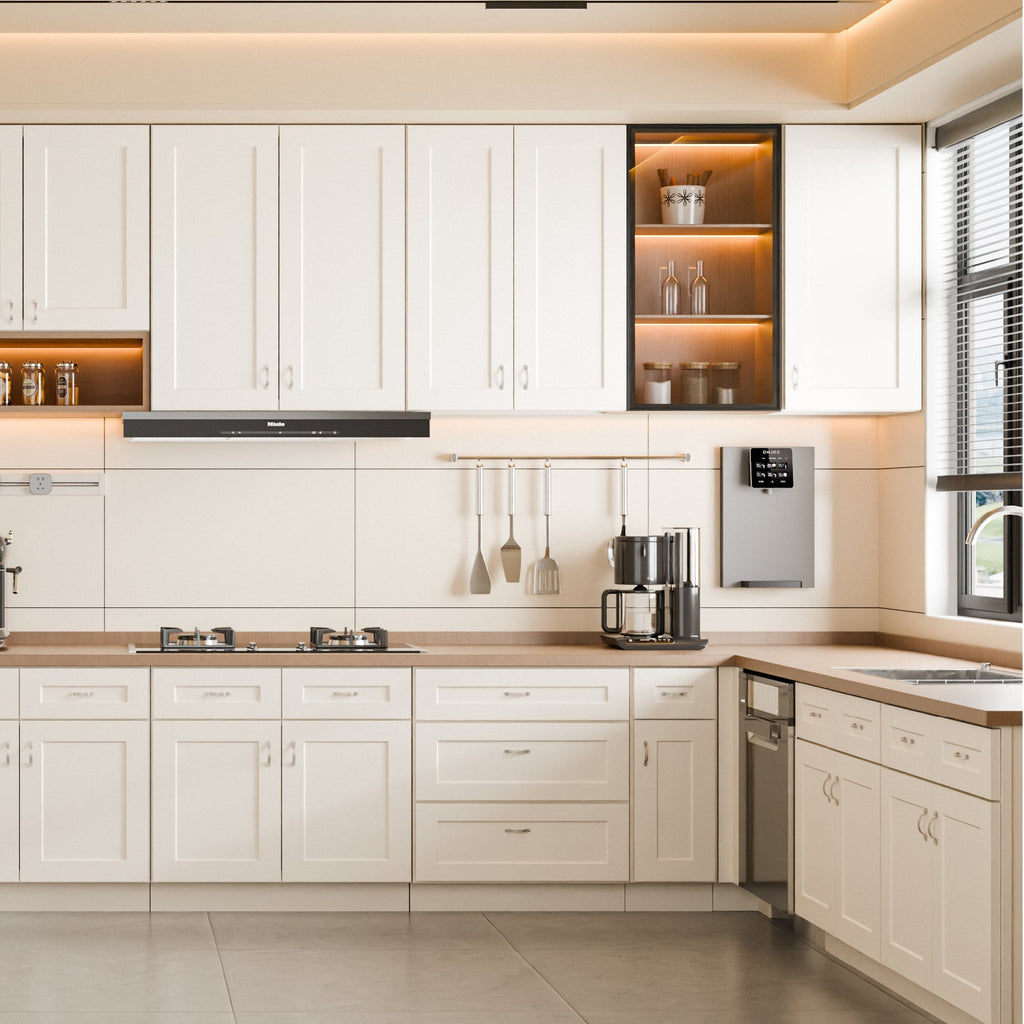 White Shaker Wood Wall Cabinet with Soft-Close Doors - White
